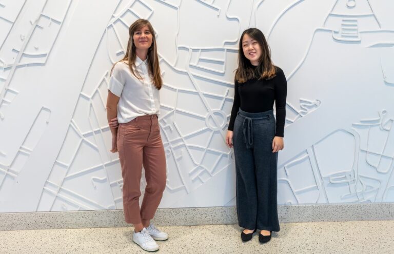 Sunoo Park with her PhD student, Mallory Knodel, in November 2024