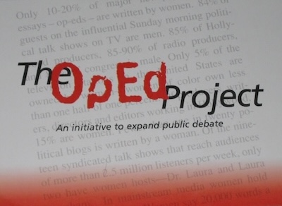 The OpEd Project: An initiative to expand public debate